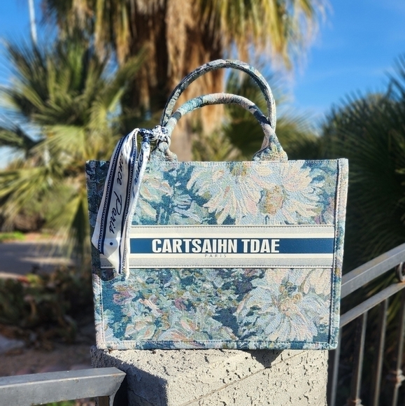 Christian Date  Patchwork Paitings‎ Art Satchel Handbag - Picture 3 of 12